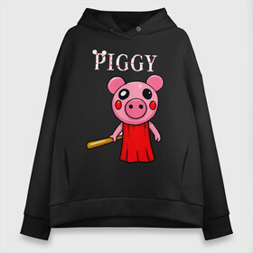 Женское худи Oversize хлопок с принтом ROBLOX PIGGY , френч-терри — 70% хлопок, 30% полиэстер. Мягкий теплый начес внутри —100% хлопок | боковые карманы, эластичные манжеты и нижняя кромка, капюшон на магнитной кнопке | piggy | roblox | roblox games | roblox piggy | игра роблокс | пигги. | роблокс | роблокс пигги | робукс