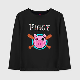 Детский лонгслив хлопок с принтом ROBLOX PIGGY , 100% хлопок | круглый вырез горловины, полуприлегающий силуэт, длина до линии бедер | piggy | roblox | roblox games | roblox piggy | игра роблокс | пигги. | роблокс | роблокс пигги | робукс