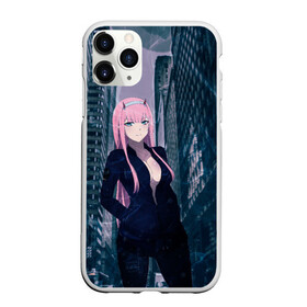 Чехол для iPhone 11 Pro матовый с принтом Zero Two , Силикон |  | darling | darling in the franxx | zero two | вайфу | зеро ту | код 002 | любимый во франксе | франкс