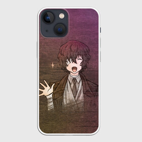 Чехол для iPhone 13 mini с принтом Дазай Осаму ,  |  | bungou stray dogs | dazai | osamu | бродячие псы | великий | дазай | дазай осаму | осаму