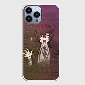 Чехол для iPhone 13 Pro Max с принтом Дазай Осаму ,  |  | Тематика изображения на принте: bungou stray dogs | dazai | osamu | бродячие псы | великий | дазай | дазай осаму | осаму