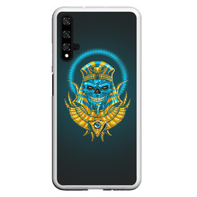 Чехол для Honor 20 с принтом PHARAOH 2.0 , Силикон | Область печати: задняя сторона чехла, без боковых панелей | Тематика изображения на принте: абстракция | геометрия | головы животных | злое | необычное | неон | прикольное | текстура | черепа | эпичное | яркое