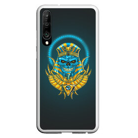 Чехол для Honor P30 с принтом PHARAOH 2.0 , Силикон | Область печати: задняя сторона чехла, без боковых панелей | абстракция | геометрия | головы животных | злое | необычное | неон | прикольное | текстура | черепа | эпичное | яркое