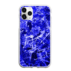 Чехол для iPhone 11 Pro Max матовый с принтом Dark Blue Gan , Силикон |  | abstraction | blue | frost | frozen | ice | shine | surface | texture | абстракция | блеск | замерзший | лед | мороз | поверхность | синий | текстура