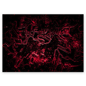 Поздравительная открытка с принтом GaRRiel , 100% бумага | плотность бумаги 280 г/м2, матовая, на обратной стороне линовка и место для марки
 | abstraction | forms | patterns | pink | shine | structure | texture | абстракция | блеск | розовый | структура | текстура | узоры | формы