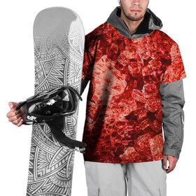 Накидка на куртку 3D с принтом RED-$tyle , 100% полиэстер |  | abstraction | crystals | red | shapes | shards | shine | texture | абстракция | блеск | красный | кристалы | осколки | текстура | формы
