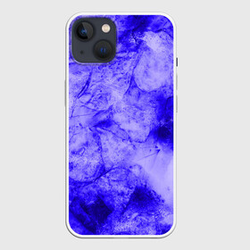 Чехол для iPhone 13 с принтом Ice ,  |  | abstraction | blue | cracks | frozen | ice | lines | patterns | shapes | texture | абстракция | замерзший | лед | линии | синий | текстура | трещины | узоры | формы