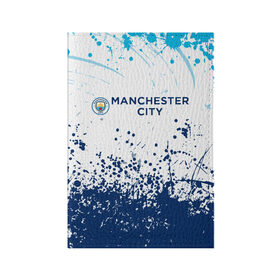 Обложка для паспорта матовая кожа с принтом Manchester City. , натуральная матовая кожа | размер 19,3 х 13,7 см; прозрачные пластиковые крепления | fc | football | football club | manchester city | sport | манчестер сити | спорт | спортивные | униформа | фирменные цвета | фк | футбол | футбольный клуб
