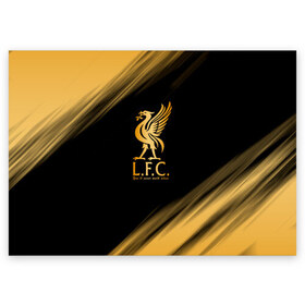 Поздравительная открытка с принтом Liverpool \ Ливерпуль. , 100% бумага | плотность бумаги 280 г/м2, матовая, на обратной стороне линовка и место для марки
 | lfc | liverpool | sport | ynwa | ливерпуль | лфк | спорт