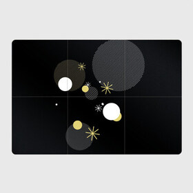 Магнитный плакат 3Х2 с принтом Геометрия , Полимерный материал с магнитным слоем | 6 деталей размером 9*9 см | абстракция | белый | геометрия | звезда | круг | модный | текстура | тренд | черный