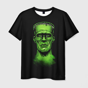 Мужская футболка 3D с принтом Frankie Stein , 100% полиэфир | прямой крой, круглый вырез горловины, длина до линии бедер | Тематика изображения на принте: dark souls | day z | dead island | красивое | необычное | прикольное | страшное | череп