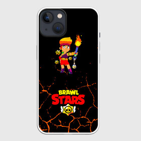 Чехол для iPhone 13 с принтом Brawl Stars Amber ,  |  | amber | crow | leon | logo game | nita | sandy | spike | surge | амбер | бравл старс | бравлер | браво | герои | девочкам | детям | легендарный | леон | логотипы игр | мальчикам | огненный | огонь | пламя | сенди | спраут | чер