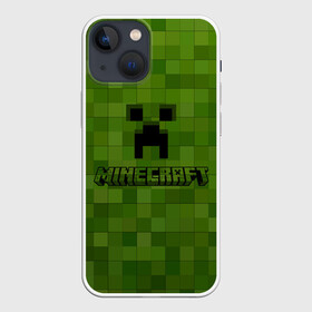 Чехол для iPhone 13 mini с принтом Minecraft ,  |  | minecraft | блок | игра | майнкрафт | победитель | приключения