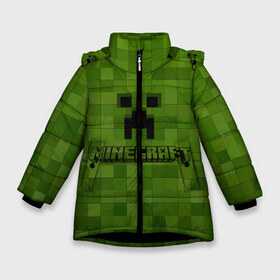 Зимняя куртка для девочек 3D с принтом Minecraft , ткань верха — 100% полиэстер; подклад — 100% полиэстер, утеплитель — 100% полиэстер. | длина ниже бедра, удлиненная спинка, воротник стойка и отстегивающийся капюшон. Есть боковые карманы с листочкой на кнопках, утяжки по низу изделия и внутренний карман на молнии. 

Предусмотрены светоотражающий принт на спинке, радужный светоотражающий элемент на пуллере молнии и на резинке для утяжки. | minecraft | блок | игра | майнкрафт | победитель | приключения