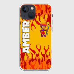 Чехол для iPhone 13 mini с принтом Brawl Stars   Amber ,  |  | amber | brawl amber | brawl fire girl | brawl stars | brawl stars amber | brawl stars logo | brawl новый герой | brawler | new brawler | бравл стар эмбер | бравл старс | бравл эмбер | эмбер