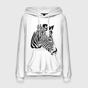 Женская толстовка 3D с принтом Zebra , 100% полиэстер  | двухслойный капюшон со шнурком для регулировки, мягкие манжеты на рукавах и по низу толстовки, спереди карман-кенгуру с мягким внутренним слоем. | africa | black | savanna | stripe | white | zebra | африка | белый | зебра | полоска | саванна | черный