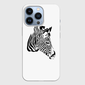 Чехол для iPhone 13 Pro с принтом Zebra ,  |  | africa | black | savanna | stripe | white | zebra | африка | белый | зебра | полоска | саванна | черный