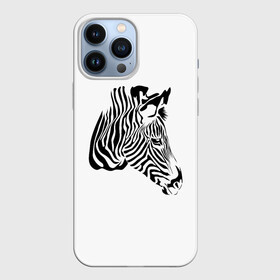 Чехол для iPhone 13 Pro Max с принтом Zebra ,  |  | africa | black | savanna | stripe | white | zebra | африка | белый | зебра | полоска | саванна | черный