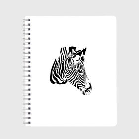 Тетрадь с принтом Zebra , 100% бумага | 48 листов, плотность листов — 60 г/м2, плотность картонной обложки — 250 г/м2. Листы скреплены сбоку удобной пружинной спиралью. Уголки страниц и обложки скругленные. Цвет линий — светло-серый
 | africa | black | savanna | stripe | white | zebra | африка | белый | зебра | полоска | саванна | черный
