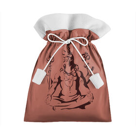 Подарочный 3D мешок с принтом Бог Шива , 100% полиэстер | Размер: 29*39 см | Тематика изображения на принте: бог шива. | духовность | иероглифы | индийские боги | индуистское божество