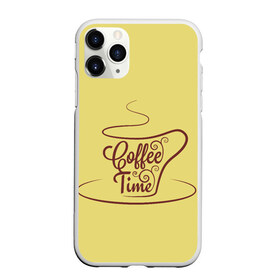 Чехол для iPhone 11 Pro Max матовый с принтом Время пить кофе , Силикон |  | Тематика изображения на принте: время кофе | кофе | кофейная тема | кофейное настроение | настроение. | позитив | узоры