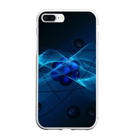 Чехол для iPhone 7Plus/8 Plus матовый с принтом Атом , Силикон | Область печати: задняя сторона чехла, без боковых панелей | Тематика изображения на принте: автом | атомы | молекула | молекулы | наука | физика