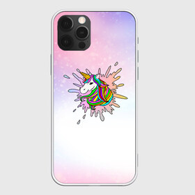 Чехол для iPhone 12 Pro Max с принтом Единорог , Силикон |  | unikorn | единорог | единорожка | конь | радуга | рог | цветной