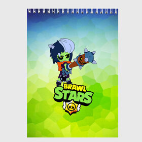 Скетчбук с принтом Brawl Stars Zombibi , 100% бумага
 | 48 листов, плотность листов — 100 г/м2, плотность картонной обложки — 250 г/м2. Листы скреплены сверху удобной пружинной спиралью | bibi | crow | halloween | leon | logo game | nita | sandy | zombie | биби | бравл старс | бравлер | браво | герои | девочкам | детям | зомби | зомбиби | леон | логотипы игр | мальчикам | монстр | нечисть | сенди | хеллоуин | хэллоуин |