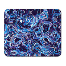 Коврик для мышки прямоугольный с принтом Синие линии , натуральный каучук | размер 230 х 185 мм; запечатка лицевой стороны | abstract | flow | lines | paint | space | абстракция | движение | космос | краска | линии | пятна | синий | течение | фиолетовый