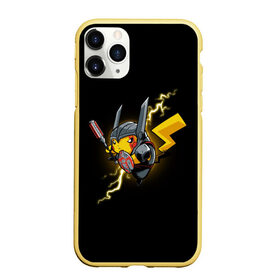 Чехол для iPhone 11 Pro матовый с принтом Пикачу , Силикон |  | pika pika | pikachu | бронь | броня | желтая | желтый | молния | пика пика | покемон | покемоны | черная | черный | электрический | электричество | япония