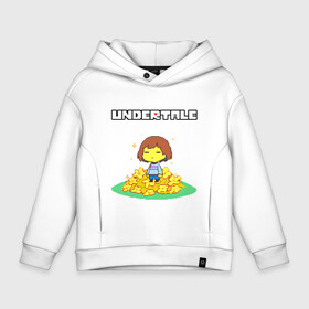 Детское худи Oversize хлопок с принтом UNDERTALE , френч-терри — 70% хлопок, 30% полиэстер. Мягкий теплый начес внутри —100% хлопок | боковые карманы, эластичные манжеты и нижняя кромка, капюшон на магнитной кнопке | undertale | андертейл | игра андертейл | игра. | русский андертейл | тоби фокс