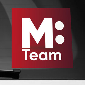 Наклейка на автомобиль с принтом M: Team , ПВХ |  | Тематика изображения на принте: team