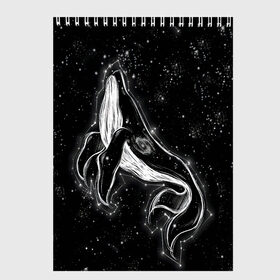 Скетчбук с принтом Космический Кит , 100% бумага
 | 48 листов, плотность листов — 100 г/м2, плотность картонной обложки — 250 г/м2. Листы скреплены сверху удобной пружинной спиралью | 2020 | cosmos | nasa | stars | звезды | илон маск | кит | киты | космос | марс | наса | небо | ночная медведица | ночное | ночь | созвездие | созвездия | черная дыра | юпитер