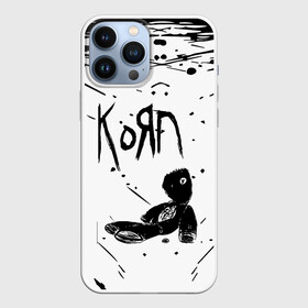 Чехол для iPhone 13 Pro Max с принтом korn ,  |  | Тематика изображения на принте: acoustic | blind | coming undone | download | falling away from me | freak on a leash | korn | lyrics | music | narcissistic cannibal | official | official video | twisted transistor | vevo | word up | группа слипнот | коян | рок