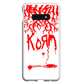 Чехол для Samsung S10E с принтом korn , Силикон | Область печати: задняя сторона чехла, без боковых панелей | acoustic | blind | coming undone | download | falling away from me | freak on a leash | korn | lyrics | music | narcissistic cannibal | official | official video | twisted transistor | vevo | word up | группа слипнот | коян | рок