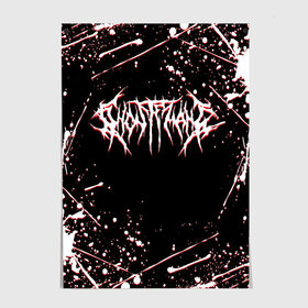 Постер с принтом GHOSTEMANE , 100% бумага
 | бумага, плотность 150 мг. Матовая, но за счет высокого коэффициента гладкости имеет небольшой блеск и дает на свету блики, но в отличии от глянцевой бумаги не покрыта лаком | america | eric whitney | ghostemane | trash | usa | америка | сша | треш