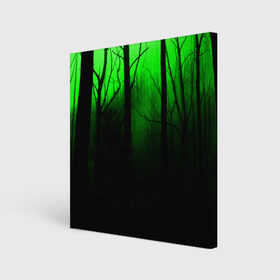 Холст квадратный с принтом G-loomy , 100% ПВХ |  | fog | forest | gloomy | green fog | night | radiation | trees | деревья | зеленый туман | лес | мрачный | ночь | радиация | туман