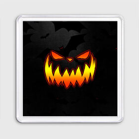 Магнит 55*55 с принтом Pumpkin smile and bats , Пластик | Размер: 65*65 мм; Размер печати: 55*55 мм | Тематика изображения на принте: 2020 | bat | bats | face | halloween | mask | nightmare | pumpkin | scary | smile | smiling | летучая | лицо | маска | мыши | мышь | привидение | страшная | тыква | улыбка | хэлоуин