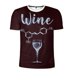 Мужская футболка 3D спортивная с принтом Формула Винишка , 100% полиэстер с улучшенными характеристиками | приталенный силуэт, круглая горловина, широкие плечи, сужается к линии бедра | wine | винишко | вино | виски | девичник