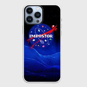 Чехол для iPhone 13 Pro Max с принтом IMPOSTOR  NASA. ,  |  | Тематика изображения на принте: among us | galaxy | imposter | impostor | nasa | space | space company | star | there is impostor among us | амонг ус | астрономия | галактика | звезды | игра | космическая компания | космос | мем | наса | предатель | предатель среди 