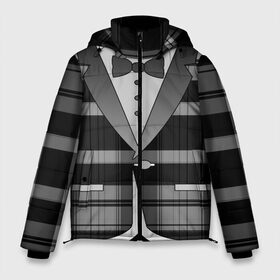 Мужская зимняя куртка 3D с принтом Пиджак в клетку , верх — 100% полиэстер; подкладка — 100% полиэстер; утеплитель — 100% полиэстер | длина ниже бедра, свободный силуэт Оверсайз. Есть воротник-стойка, отстегивающийся капюшон и ветрозащитная планка. 

Боковые карманы с листочкой на кнопках и внутренний карман на молнии. | бабочка | босс молокосос | бутоньерка | в клетку | галстук | джентельмен | директор | жених | клеточка | косплей | костюм | маскарад | муж | одежда | официант | пиджак | принт | пуговица | пуговка