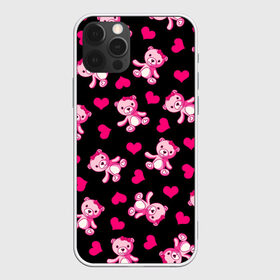 Чехол для iPhone 12 Pro Max с принтом Love teddy bear , Силикон |  | bear | heart | love is | pink | teddy | valentines day | бантик | валентина | девушке | дочь | жена | животные | игрушка | лучшая | любимая | любовь | мама | марта | медведь | медвежата | медвежата и сердечки | мишки тедди