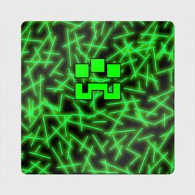 Магнит виниловый Квадрат с принтом Minecraft creeper , полимерный материал с магнитным слоем | размер 9*9 см, закругленные углы | Тематика изображения на принте: alex | blox | creeper | dungeons | logo game | pixel | steve | алекс | герои | голем | детям | зомби | квадраты | кислотный | крипер | куб | логотипы игр | майнкрафт | мальчикам | мобы | неоновый | персонажи | пиксель