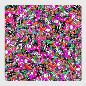 Магнитный плакат 3Х3 с принтом $-tickers , Полимерный материал с магнитным слоем | 9 деталей размером 9*9 см | Тематика изображения на принте: abstraction | background | colorful | jdm | sticker | stickers | style | texture | абстракция | наклейки | разноцветный | стикер | стиль | текстура | фон