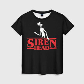Женская футболка 3D с принтом Siren Head , 100% полиэфир ( синтетическое хлопкоподобное полотно) | прямой крой, круглый вырез горловины, длина до линии бедер | 6789 | foundation | head | scp | siren | sirenhead | stranger | things | голова | дела | объект | объекты | очень | сирена | сиреноголовый | странные | фонд