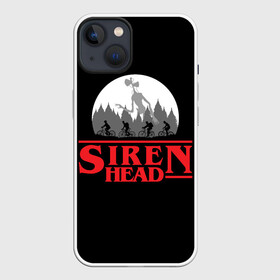 Чехол для iPhone 13 с принтом Siren Head ,  |  | 6789 | foundation | head | scp | siren | sirenhead | stranger | things | голова | дела | объект | объекты | очень | сирена | сиреноголовый | странные | фонд