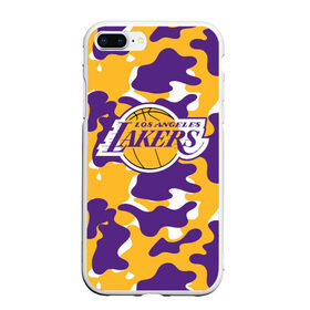 Чехол для iPhone 7Plus/8 Plus матовый с принтом LA LAKERS | ЛЕЙКЕРС , Силикон | Область печати: задняя сторона чехла, без боковых панелей | Тематика изображения на принте: bryant | james | jordan | kobe | la lakers | lakers | lebron | nba | брайант | брайнт | джеймс | джордан | коби | леброн | лейкерс | лэйкерс | мамба | нба | черная