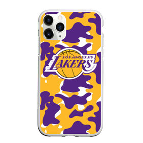 Чехол для iPhone 11 Pro матовый с принтом LA LAKERS | ЛЕЙКЕРС , Силикон |  | bryant | james | jordan | kobe | la lakers | lakers | lebron | nba | брайант | брайнт | джеймс | джордан | коби | леброн | лейкерс | лэйкерс | мамба | нба | черная