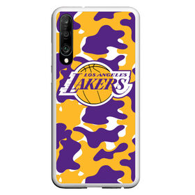 Чехол для Honor P30 с принтом LA LAKERS | ЛЕЙКЕРС , Силикон | Область печати: задняя сторона чехла, без боковых панелей | bryant | james | jordan | kobe | la lakers | lakers | lebron | nba | брайант | брайнт | джеймс | джордан | коби | леброн | лейкерс | лэйкерс | мамба | нба | черная