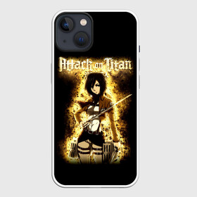 Чехол для iPhone 13 с принтом Микаса Акерман. Постер АТАКА ТИТАНОВ ,  |  | anime | attack on titan | аниме | армин арлерт | атак он титан | атака на титанов | атака титанов | великаны | гарнизон | колоссальный | леви | легион разведки | лого | манга | микаса аккерман | разведкорпус